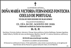 María Victoria Fernández-Fontecha Coello de Portugal